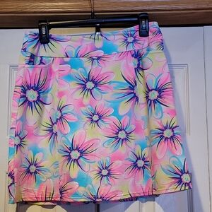 Vibrant Floral Mini Skirt